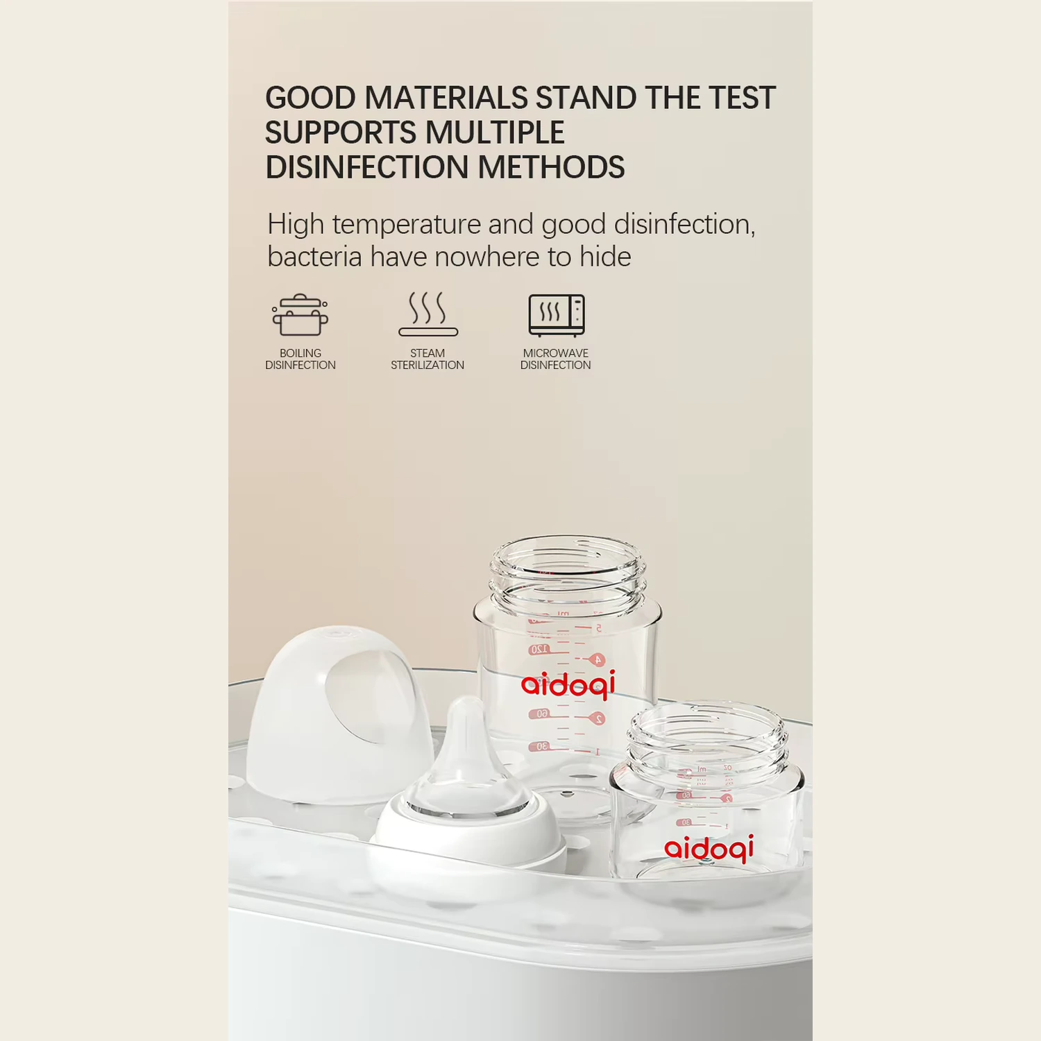 OEM Anti-Colic Glass Baby Feeding Bottle 80ml 160ml 240ml - Image 10