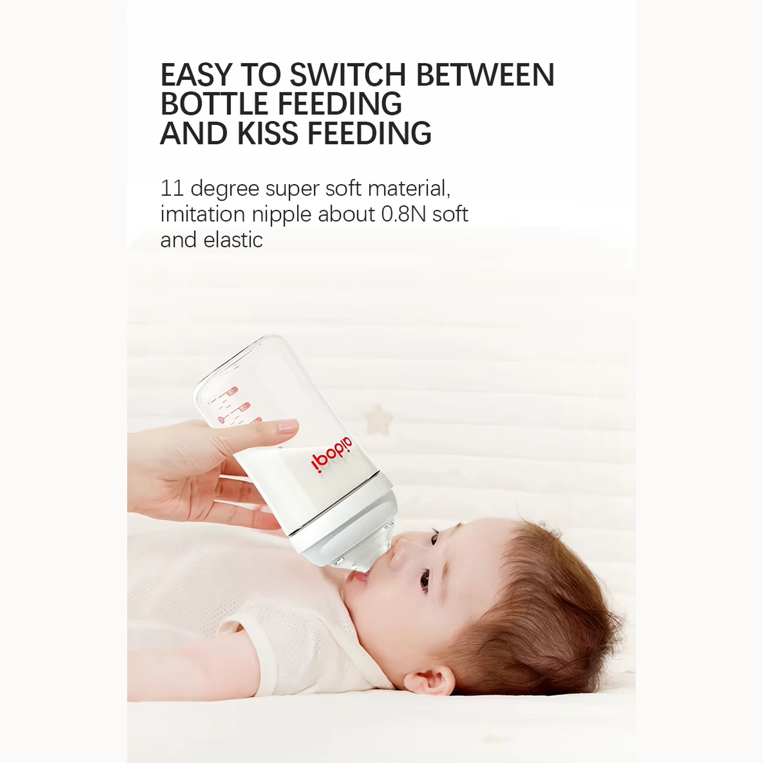 OEM Anti-Colic Glass Baby Feeding Bottle 80ml 160ml 240ml - Image 9