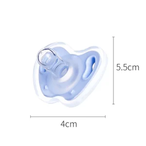 OEM BPA-Free Food-Grade Silicone Newborn Pacifier 4 x 5.5 cm