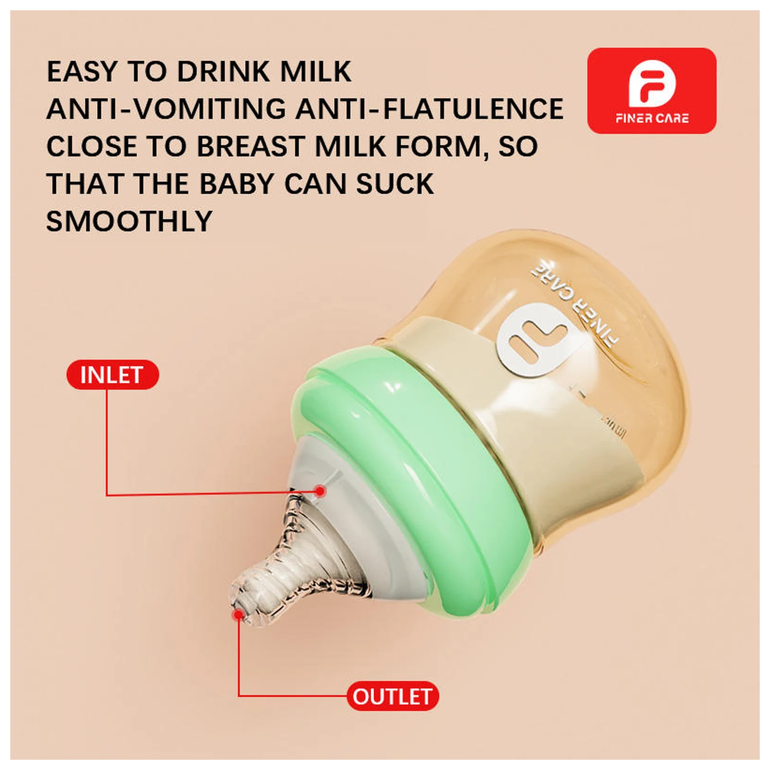 OEM BPA-Free PPSU Anti-Colic Newborn Baby Bottle 120ml - Image 3