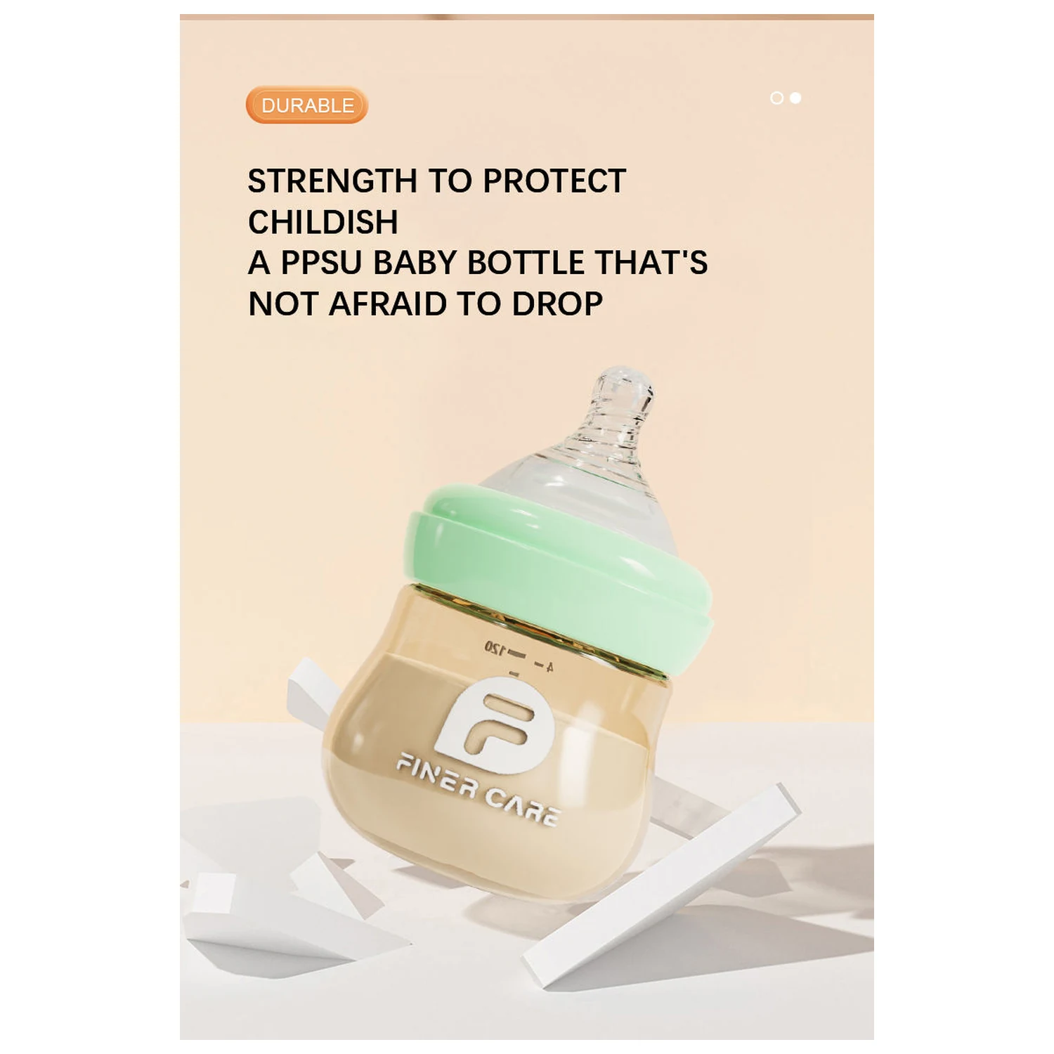 OEM BPA-Free PPSU Anti-Colic Newborn Baby Bottle 120ml - Image 4