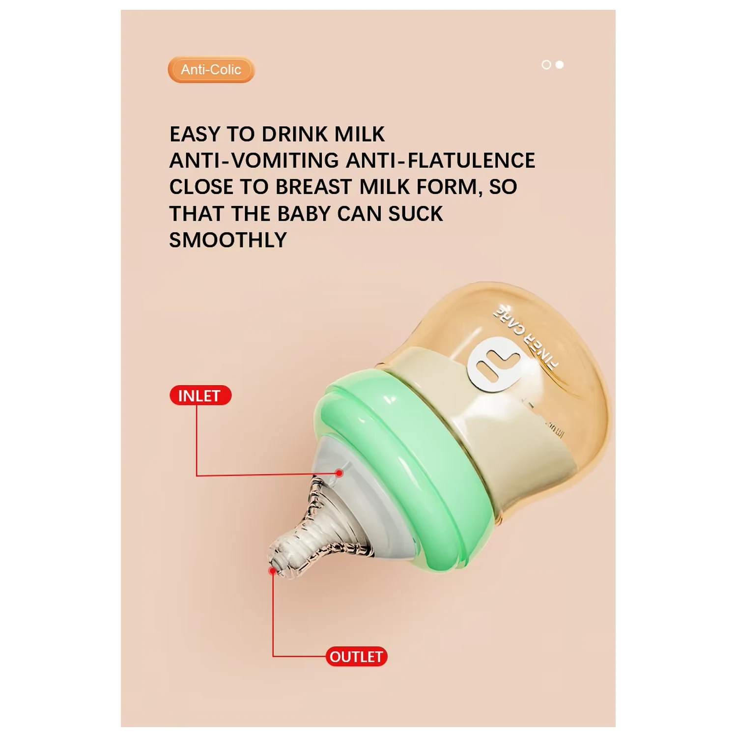 OEM BPA-Free PPSU Anti-Colic Newborn Baby Bottle 120ml - Image 9