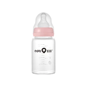 OEM BPA-Free Wide-Neck Glass Baby Feeding Bottle 120ml