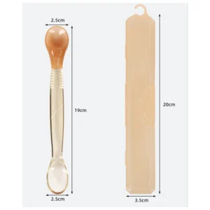 OEM Silicone 3-in-1 Baby Fruit Spoon