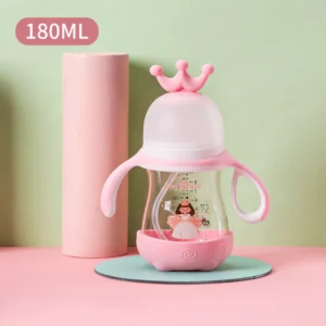 OEM High Borosilicate Glass Baby Bottle 180ml